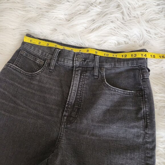 Madewell The Perfect Vintage Crop Jean Size 28 Black Raw Hem Jean‎ - Picture 6 of 15